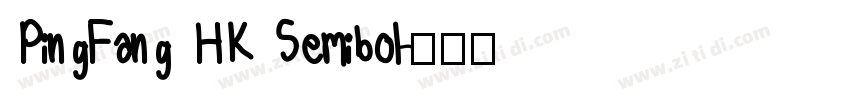 PingFang HK Semibol字体转换